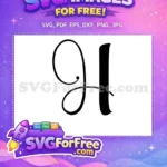 Free Black Letter H Free Fancy Initial Fonts Free SVG - Instant Download