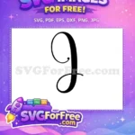 Free Black Swirl Free Elegant Letter Fonts Free SVG - Instant Download
