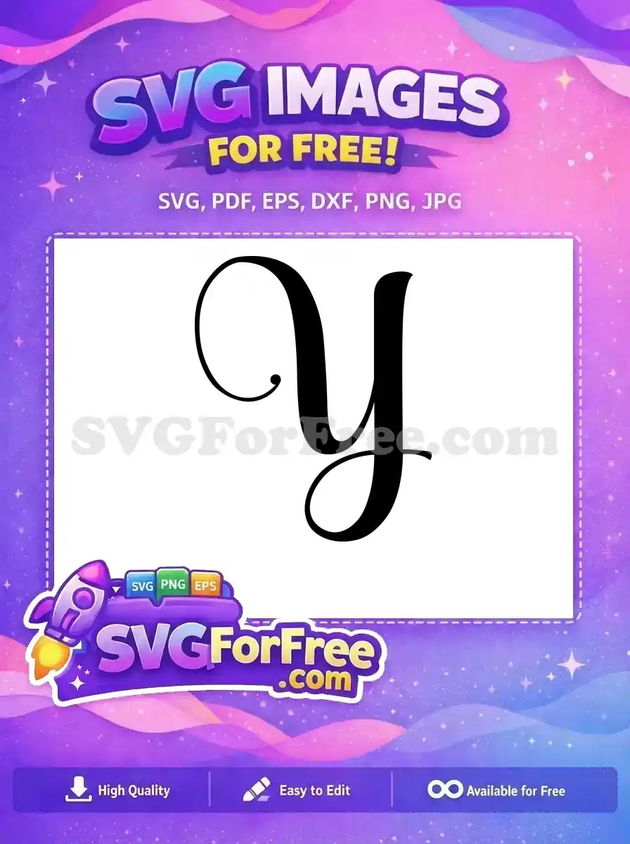 Free Black Letter Y Free Swirls Fonts Free SVG