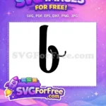 Free Black Letter B Free Initial Monogram Fonts Free SVG 2 - Instant Download