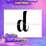 Free Black Letter D Free Lowercase Initial Fonts Free SVG - Instant Download