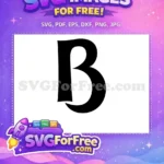 Free Bold Letter Free Black Font Alphabet Free SVG 1 - Instant Download