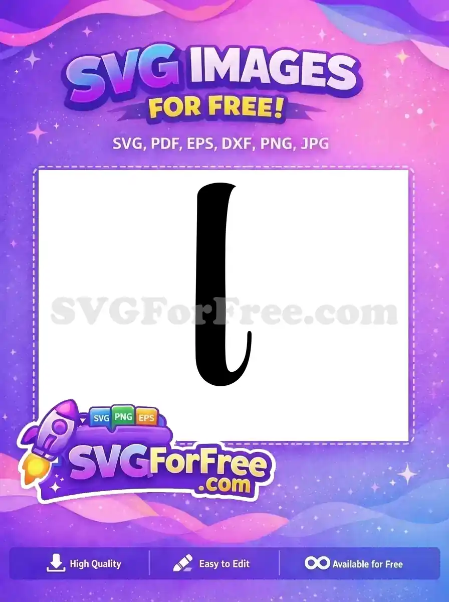 Free Black Bold Letter Free Initial Alphabet Free SVG