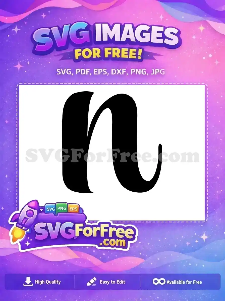 Free Black Letter Free Lowercase N Fonts Free SVG