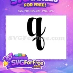 Free Black Letter Q Free Initial Monogram Fonts Free SVG 1 - Instant Download