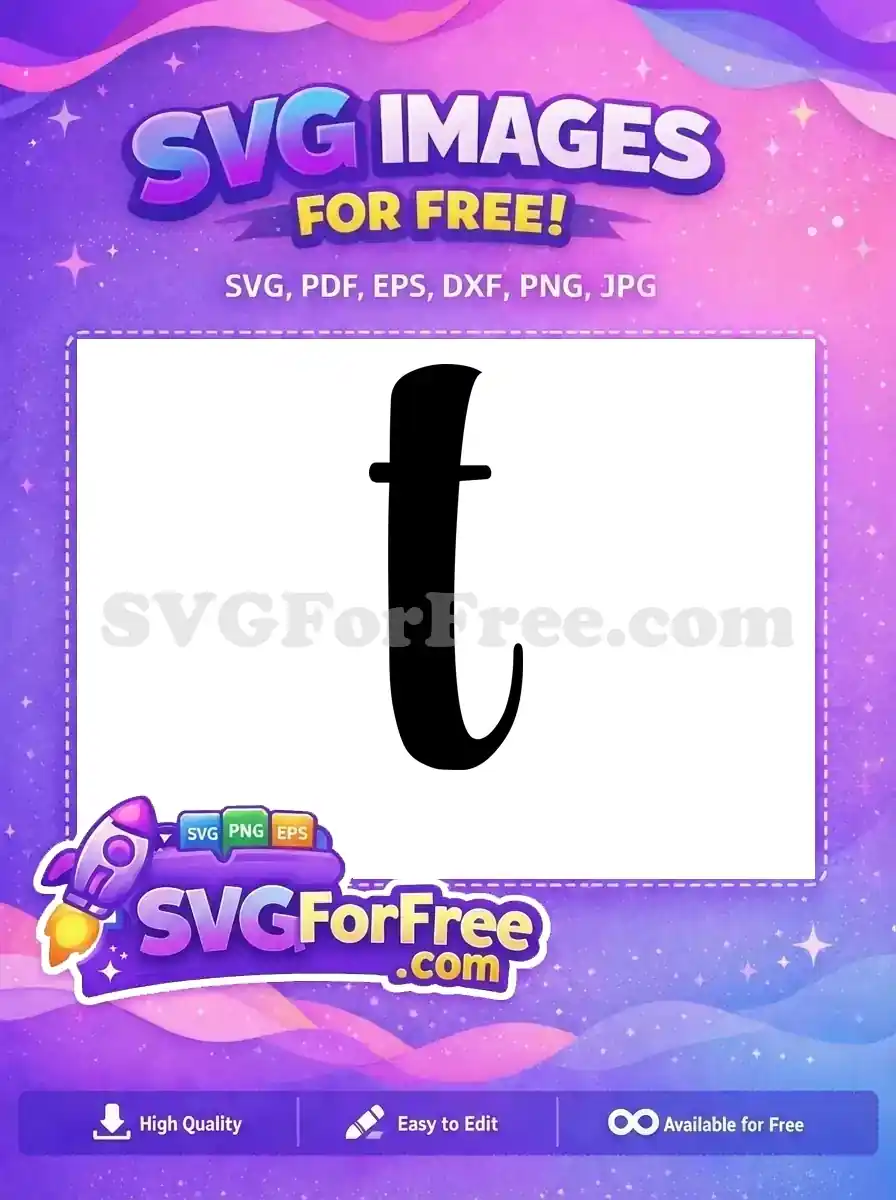 Free Letter T Free Alphabet Initial Fonts Free SVG