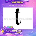 Free Black Letter T Free Alphabet Initial Fonts Free SVG 2 - Instant Download