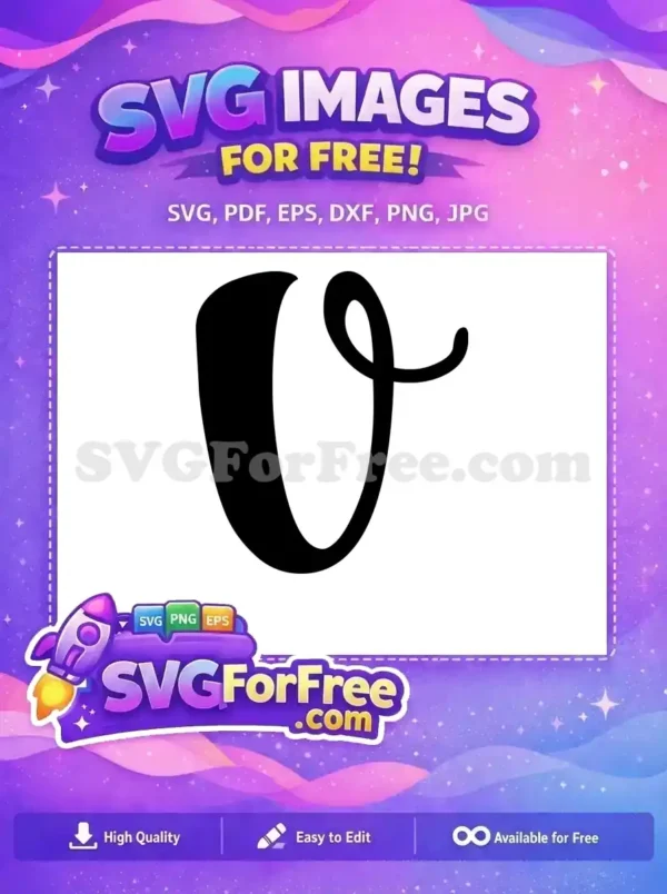 Free Letter V Black Free Font Bold Free SVG