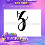 Free Black Letter Z Free Initial Calligraphy Fonts Free SVG - Instant Download