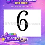 Free Black Number One Free Bold Fonts Number Free SVG 1 - Instant Download