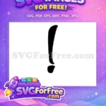 Free Bold Font Free Black Exclamation Point Fonts Free SVG 1 - Instant Download