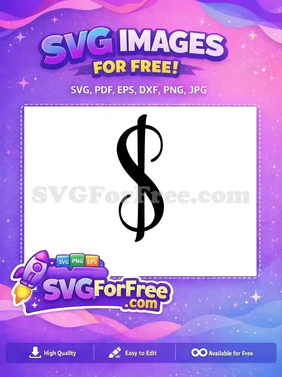 Free Black Dollar Free Currency Fonts Number Free SVG