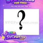 Free Bold Question Free Mark Fonts Question Free SVG - Instant Download