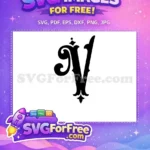 Free Letter V Free Ornate Initial Fonts Free SVG - Instant Download