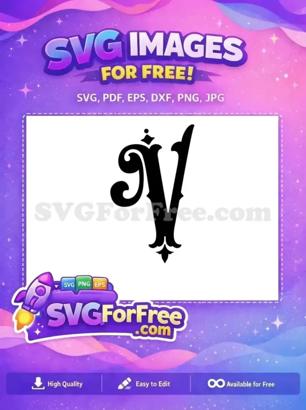 Free Letter V Free Ornate Initial Fonts Free SVG Free Letter V Free Ornate Initial Fonts Free SVG