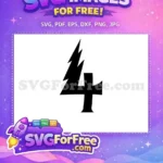 Free Number One Free Font Cool Number One Free SVG - Instant Download