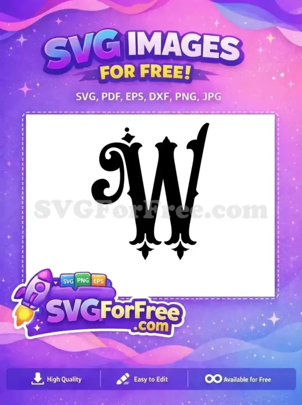 Free Ornate Initial Free Letter W Fonts Free SVG Free Ornate Initial Free Letter W Fonts Free SVG