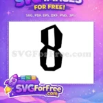Free Black Font Free Number 1 Fonts Free SVG 1 - Instant Download