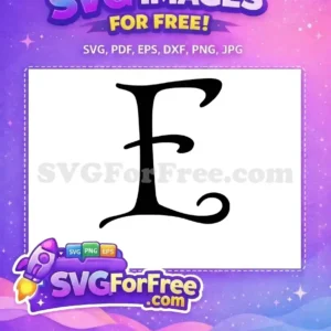Free Black Letter E Free Alphabet Initial Fonts Free SVG 1