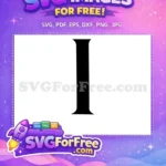 Free Alphabet Initial Free Letter Fonts Movie Free SVG - Instant Download