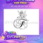 Free Smiling Cinderella Free Letter Font Cinderella Movie Free SVG - Instant Download