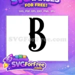 Free Black Letter B Free Decorative Initial Fonts Free SVG - Instant Download