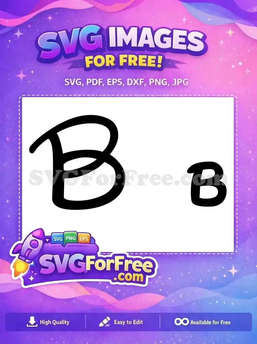 Free Black Letter B Free Alphabet Calligraphy Fonts Free SVG