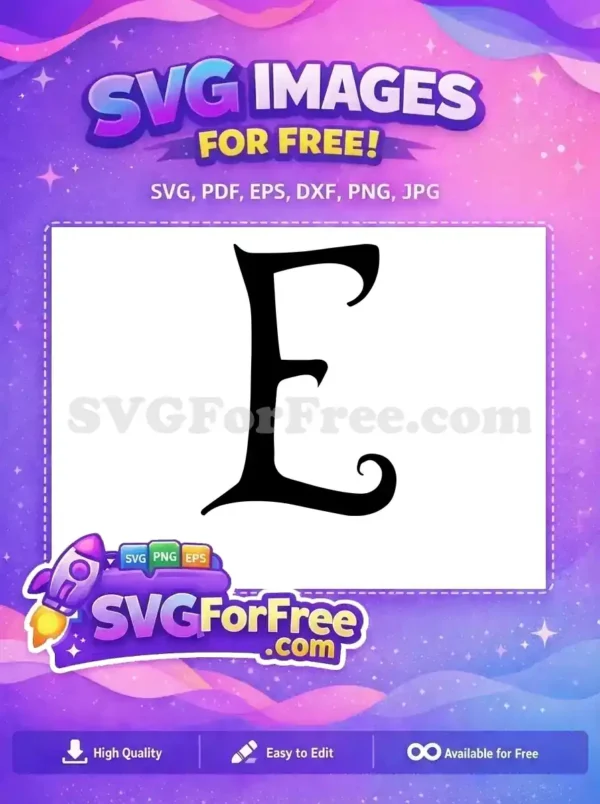 Free Black Letter E Free Initial Monogram Fonts Free SVG 2 Free Black Letter E Free Initial Monogram Fonts Free SVG 2
