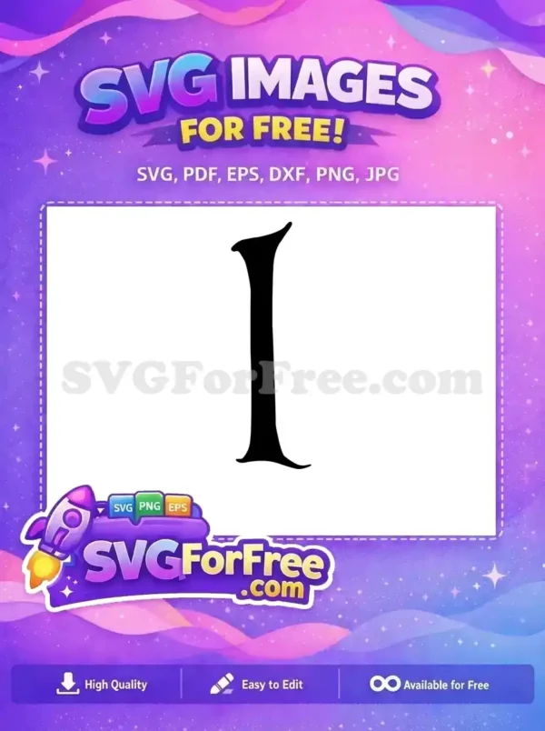 Free Black Letter I Free Initial Decoration Fonts Free SVG