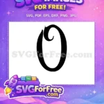 Free Black Letter O Free Initial Monogram Fonts Free SVG 1 - Instant Download