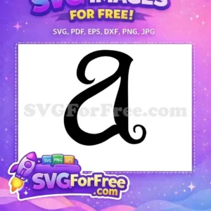 Free Black Calligraphy Free Letter A Fonts Free SVG