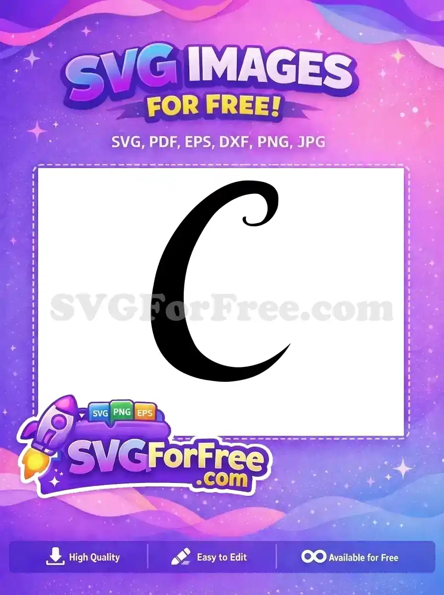 Free Black Letter C Free Initial Monogram Font Free SVG