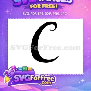Free Black Letter C Free Bold Font Initial Free SVG 1