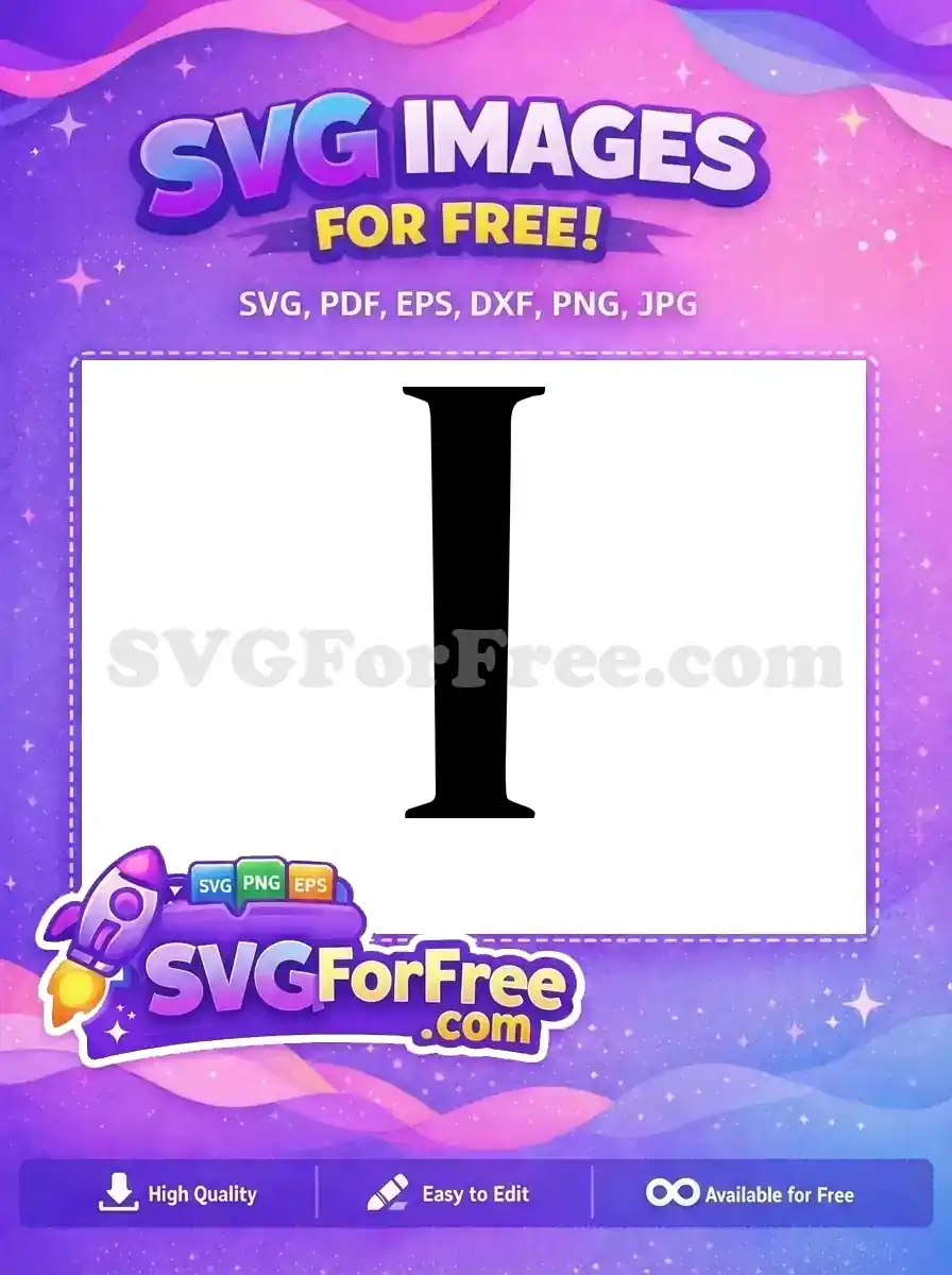 Free Fancy Font Free Alphabet Number One Free SVG