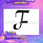 Free Letter Initial Free Fancy Alphabet Fonts Free SVG - Instant Download