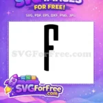 Free Bold Letter Free Initial Alphabet Fonts Free SVG 1 - Instant Download