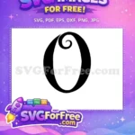 Free Swirl Font Free Black Letter O Fonts Free SVG - Instant Download