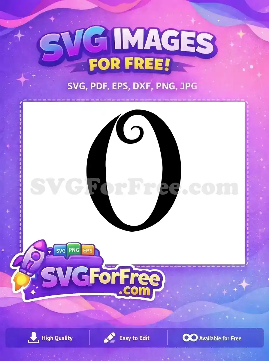 Free Swirl Font Free Black Letter O Fonts Free SVG
