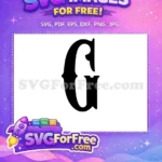 Free Letter G Initial Free Western Font Free SVG - Instant Download