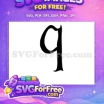 Free Black Letter One Free Number 1 Font Free SVG - Instant Download