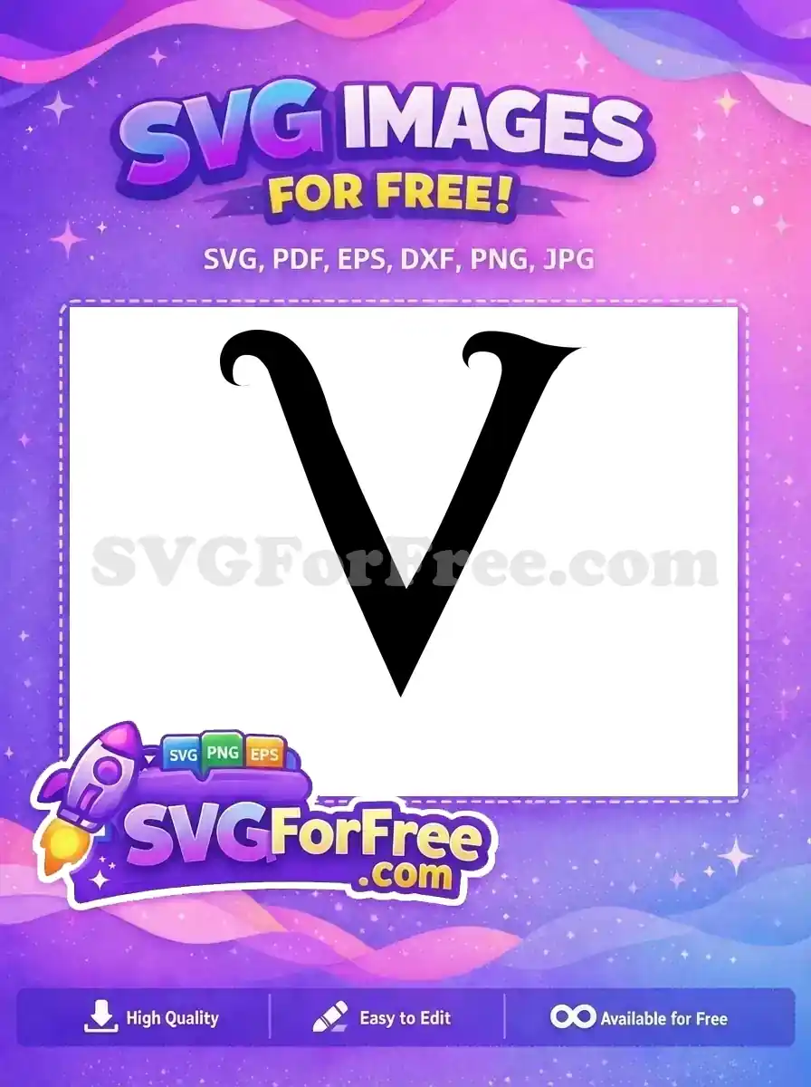 Free Swirly Letter Free Black Font Alphabet Free SVG