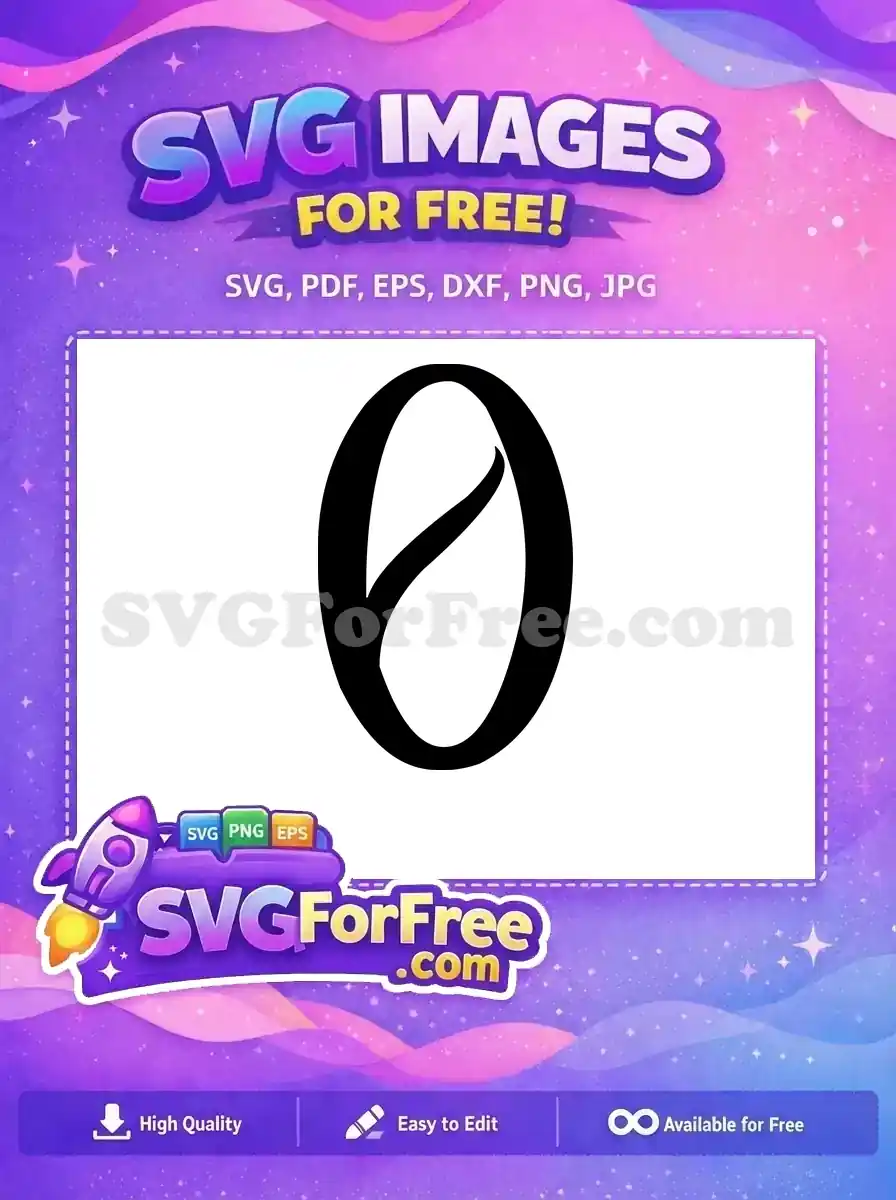 Free Uppercase Letter O Free Black Bold Font Free SVG