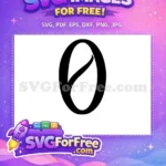 Free Black Letter O Free Font Initial Free SVG - Instant Download