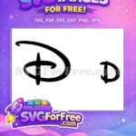 Free Classic Font Free Lettering Disney Free SVG - Instant Download