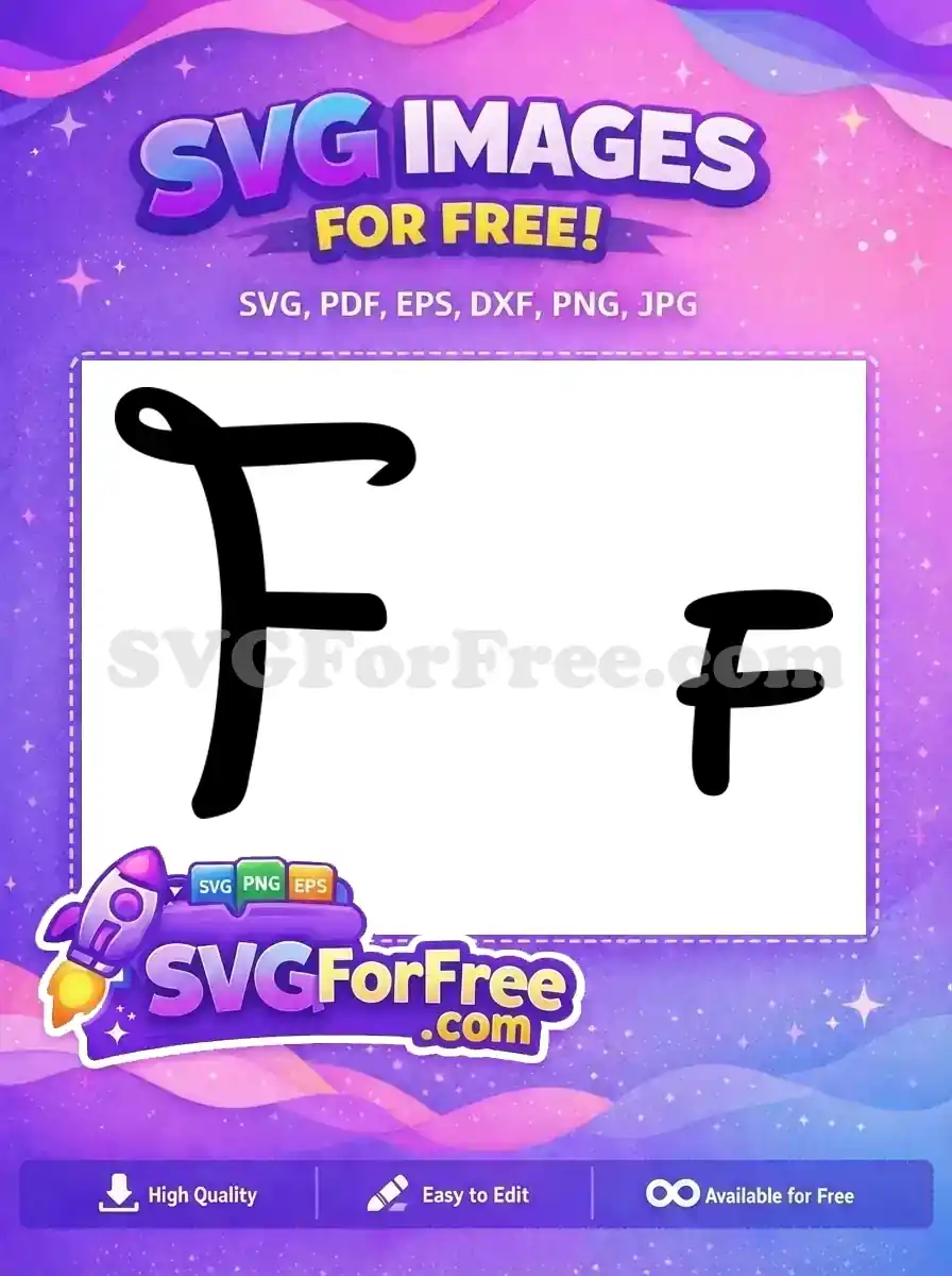 Free Fancy Font Free Letter F Fonts Free SVG