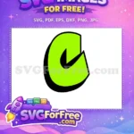 Free Lime Green Font Free Bold Style Letter C Free SVG - Instant Download