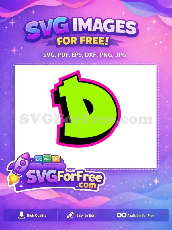 Free Letter D Free Lime Green Fonts Movie Free SVG Free Letter D Free Lime Green Fonts Movie Free SVG