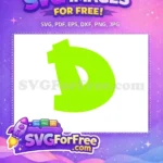 Free Lime Letter Free Initial D Font Free SVG - Instant Download