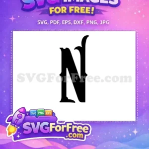 Free Black Letter N Free Initial Free Fonts SVG