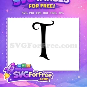 Free Black Letter T Free Calligraphy Initial Fonts Free SVG 2